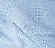 Pastel Blue Honeycomb Heart Mini Afghan Throw Blanket 36" x 48"
