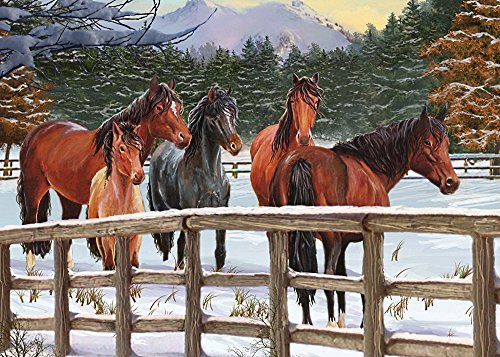 Snowy Pasture, A 35 Piece Tray Puzzle by Cobble Hill