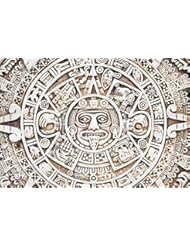 Home: Wallmonkeys WM355073 Maya Sun Peel and Stick Wall Decals (24 in W x 16 in H) - Wallmonkeys