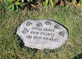 Dogs Leave Pet Memorial Stone