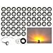 (Pack of 50) Madcatz Amber Light (Clear Lens) 3/4 inch Bullet Side Led Marker Trailer lights Clearance Indicator 12V DC