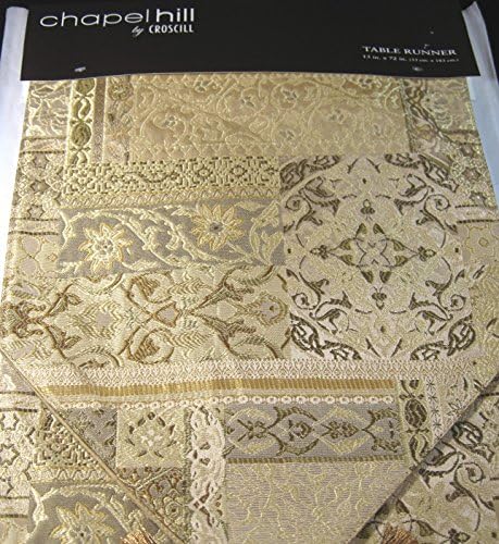 Chapel Hill Table Runner By Croscill - Auburn Gold-13" X 72" -100% Polyester