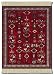 Lextra DeYoung Early Turkmen MouseRug, 10.25 x 7.125 Inches, Red, Navy and White, One...