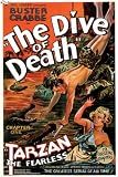 10cm Square Drinks Coaster Movie Poster-Tarzan Fearless 1933