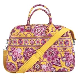 Buy Vera Bradley Weekender Bag in Bali Gold by Vera Bradley