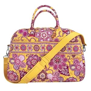Buy Vera Bradley Weekender Bag in Bali Gold by Vera Bradley