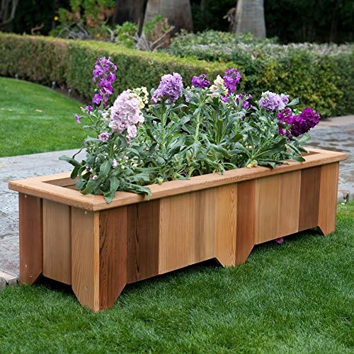 Wood Country Rectangle Wood Pocatello Planter - Set of 2
