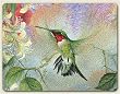 Small Cutting Board ~ Hummingbird Honeysuckle ~ 8x10 ~ made of tempered glass ~ code 727