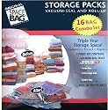 Original Space Vacuum Storage Bags Plus Super Roll Bags - 15 Pack Set