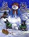 Scottish Terrier Snowmen Christmas Greeting Cards