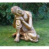 Gold Sleeping Deity Buddha Statue - Large Garden Ornaments