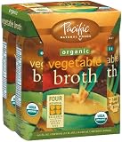 Pacific Natural Foods Organic Vegetable Broth, 8-Ounce Pouches (Pack of 24)