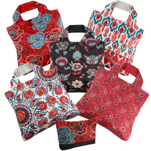 Envirosax Anastasia Reusable Shopping Bags 5-pack