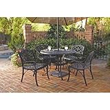Home Styles 5 Piece 42 Round Outdoor Dining Set with Arm Chairs