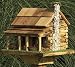 Log Cabin Birdhouse with Rock Chimney. Unique Birdhouse for Any Primitive Country Decor Setting. An Amish Country Collectible That Will Delight Every Bird Lover, Not to Mention Your Little Feathered Friends.