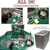 Trademark Poker All In- The 4 Casino Game Super Set