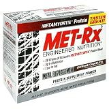 MET-Rx Meal Replacement Powder, Extreme Chocolate, 2.54-Ounce Packets (Pack of 42)