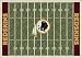 Washington Redskins 7' 8" x 10' 9" NFL Home Field Area Rug