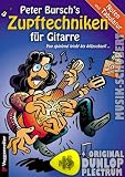 Zoom Produkt-Bild: Peter Bursch's Zupftechniken f&uuml;r Gitarre (+CD) inkl. Plektrum - von spielend leicht bis blitzschnell und alles in Noten und Tabulatur (Taschenbuch) von Peter Bursch (Noten/Sheetmusic)