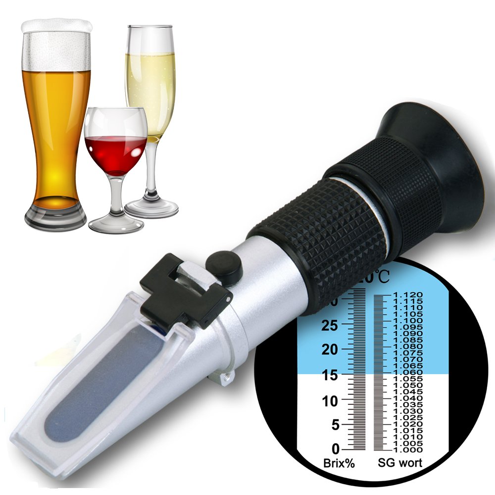 Refractometer RISEPRO Digital Alcohol Hydrometer Brix Wort SG 032 Sugar Win... eBay