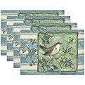 Morning Song 4-pc. Placemat Set - Multicolored (13x18")