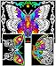 Geo Butterfly - 23x20 Fuzzy Velvet Coloring Poster
