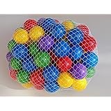 * Extra 10~20% off * My Balls Brand Pack of 100 pcs Crush Proof Balls in 5 Bright Colors - 2.5" Diameter Air-Filled non-Recycled PE Plastic Phthalate Free BPA Free