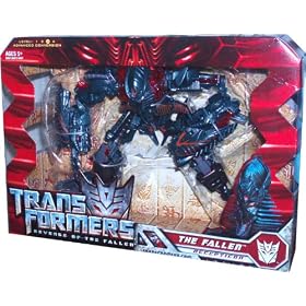 Transformers Movie Series 2 Revenge of the Fallen Voyager Class 8 Inch Tall Robot Action Figure - Decepticon THE FALLEN with Slide Out Energy Absorption Panel