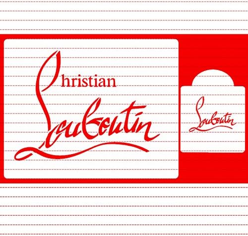 set of 2 Louboutin cookie cupcake cake stencils