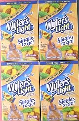 Wyler's Light Peach Iced Tea Singles to Go (8 packets each box) FOUR BOXES