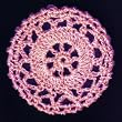 Bubblegum Pink Cartwheel Crocheted Hair Bun Cover- LARGE