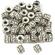 Bali Rondelle Spacer Bead Antq Silver Plt 5mm Approx 40