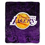 NBA Los Angeles Lakers 50-Inch-by-60-Inch Micro Raschel Throw "Street Edge" Design