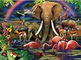 Clementoni 39187.5 - Puzzle Magic 3D 1000 teilig African Savannah