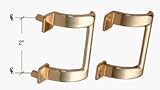 CRL 2 Brass Shower Door Pull Handle - Package