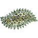 Rhinestone Leaf Barrette - Green Emitations
