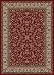 Universal Rugs 104710 Red 5x8 Area Rug, 5-Feet 3-Inch by 7-Feet 3-Inch