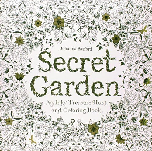 Secret Garden: An Inky Treasure Hunt and Coloring Book 48page