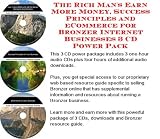 The Rich Man's Earn More Money, Success Principles and eCommerce for Bronzer Internet Businesses 3 CD Power Pack