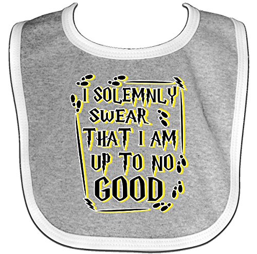 Inktastic Baby Boys' I solemnly swear that I am up to no good. Baby Bib