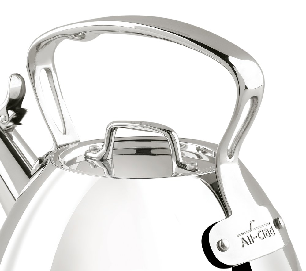 AllClad E86199 Stainless Steel Specialty Cookware Tea Kettle, 2Quart
