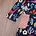 Girls Cotton Birds Animals Print Crewneck Long Sleeve T-Shirt Dress (Dinosaur, 5-6Y)