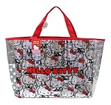 Silver W/ Hello Kitty Print Design – Sanrio Hello Kitty Large Aluminum Tote Hand Bag Shoulder Beach Bag