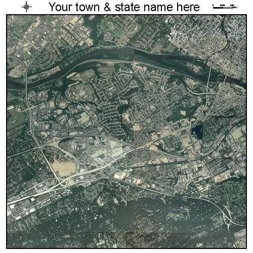 Aerial Photography Map of King of Prussia, Pennsylvania