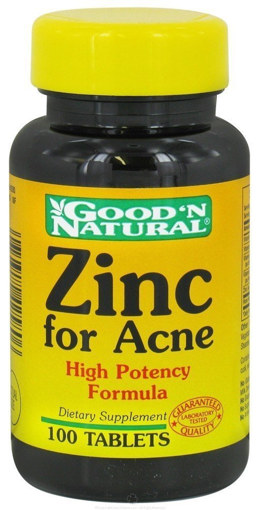 Amazon.com: Zinc for Acne - 100 tabs,(Good'n Natural): Health ... Amazon.com: Zinc for Acne - 100 tabs,(Good'n Natural): Health ...