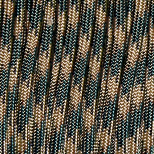 Military 550 Paracord from Our School Spirit - Made in the USA (Woodland Camo)