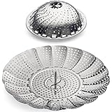 Sunsella Vegetable Steamer - 5.3" to 9.3" - 100% Stainless Steel