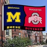 NCAA Michigan - Ohio St. 3-by-5 Foot Flag with Grommets - Rivalry House Divided