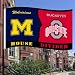 NCAA Michigan - Ohio St. 3-by-5 Foot Flag with Grommets - Rivalry House Divided