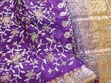 Purple Bollywood Designer Latest Saree Dress Fashion